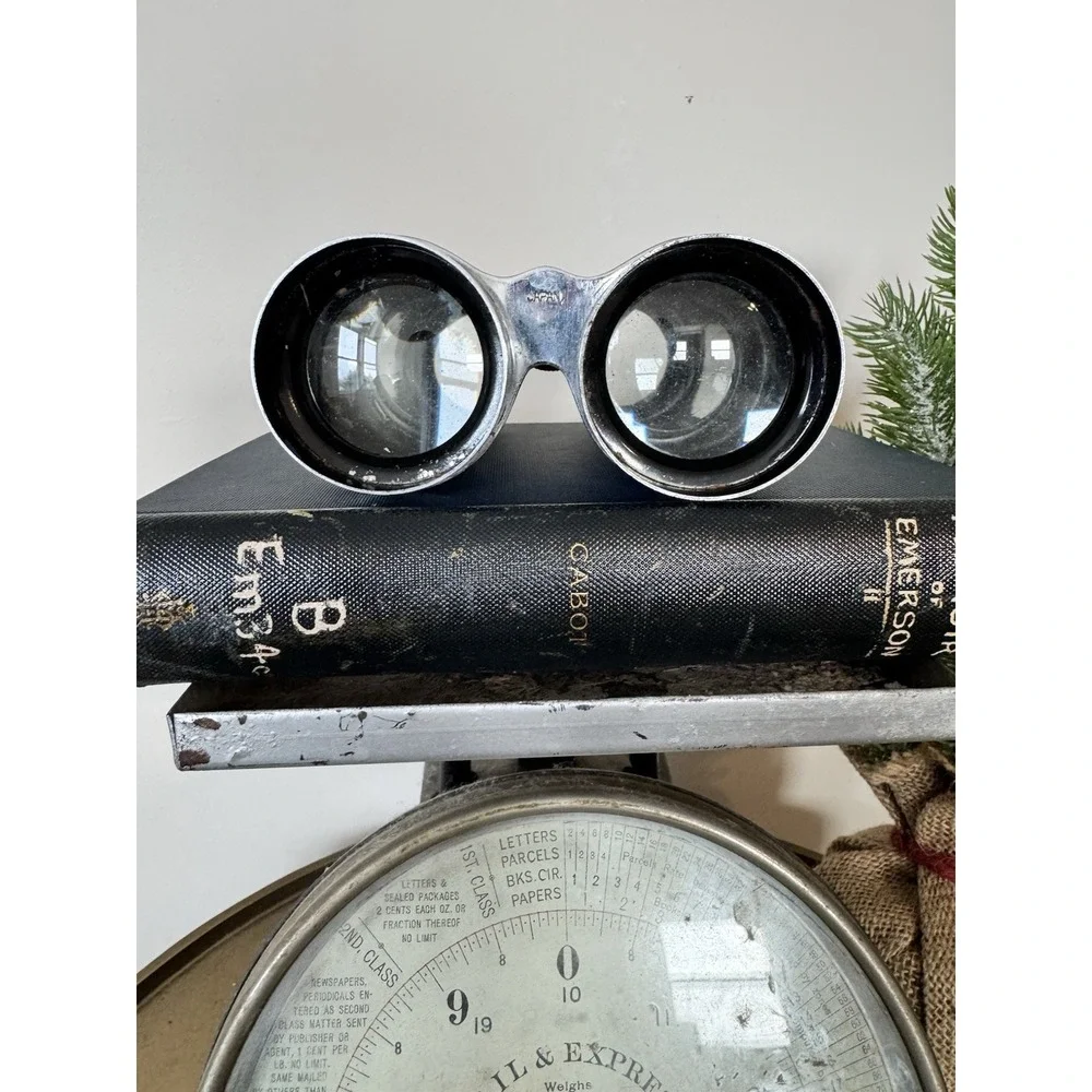 Vintage Style Glass Decorative Binoculars Metal Decor Home